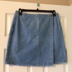 L. L. Bean Denim Wrap around Skirt